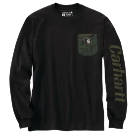 Carhartt Mens Relaxed Fit Heavy Weight Long Sleeve Pocket T-Shirt