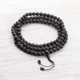 108 Bead Stabilizing Lava Rock Mala