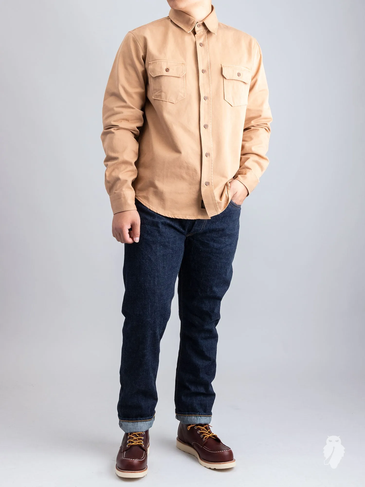 Alamo Shirt in Khaki Beige