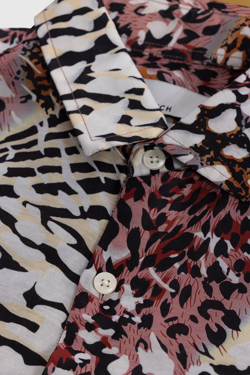 Animalistic Print Multicolour Shirt