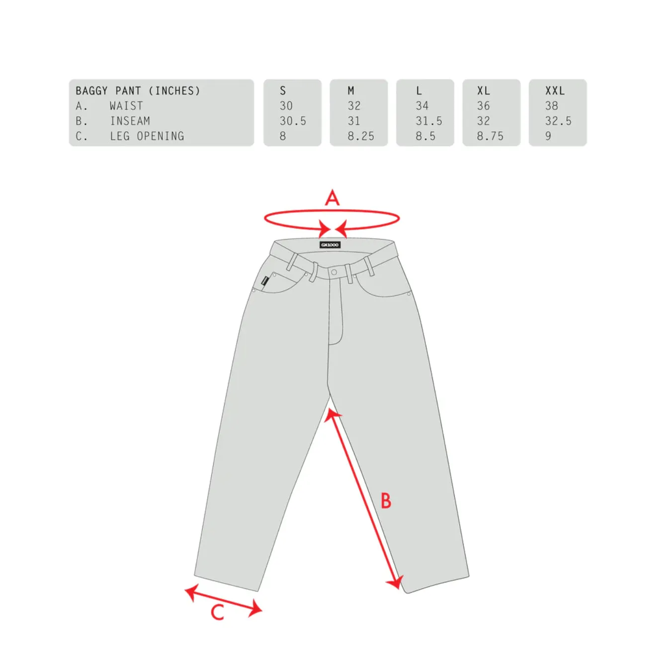 Baggy Pant- Light Blue