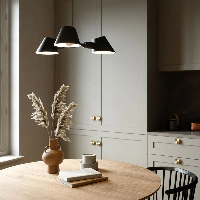 Contemporary Danish 3-Spot Pendant Light