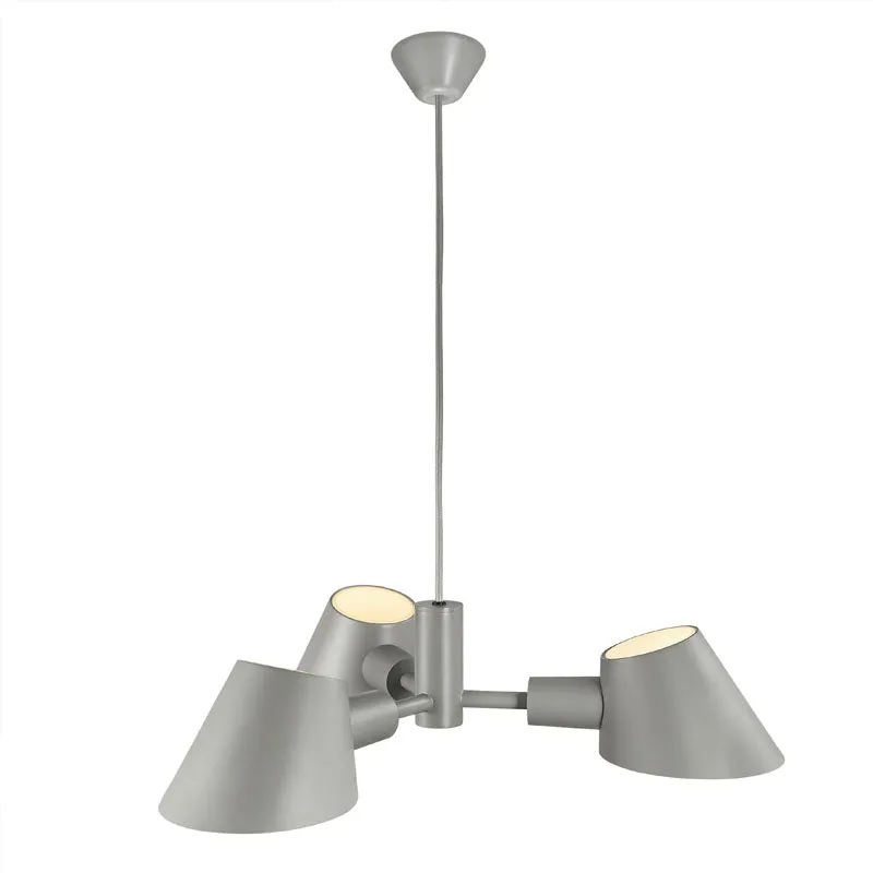 Contemporary Danish 3-Spot Pendant Light