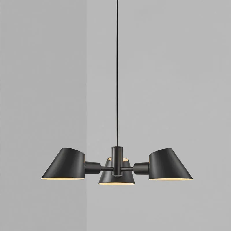 Contemporary Danish 3-Spot Pendant Light