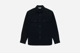 Crosscut Flannel ~ Black Cotton Twill