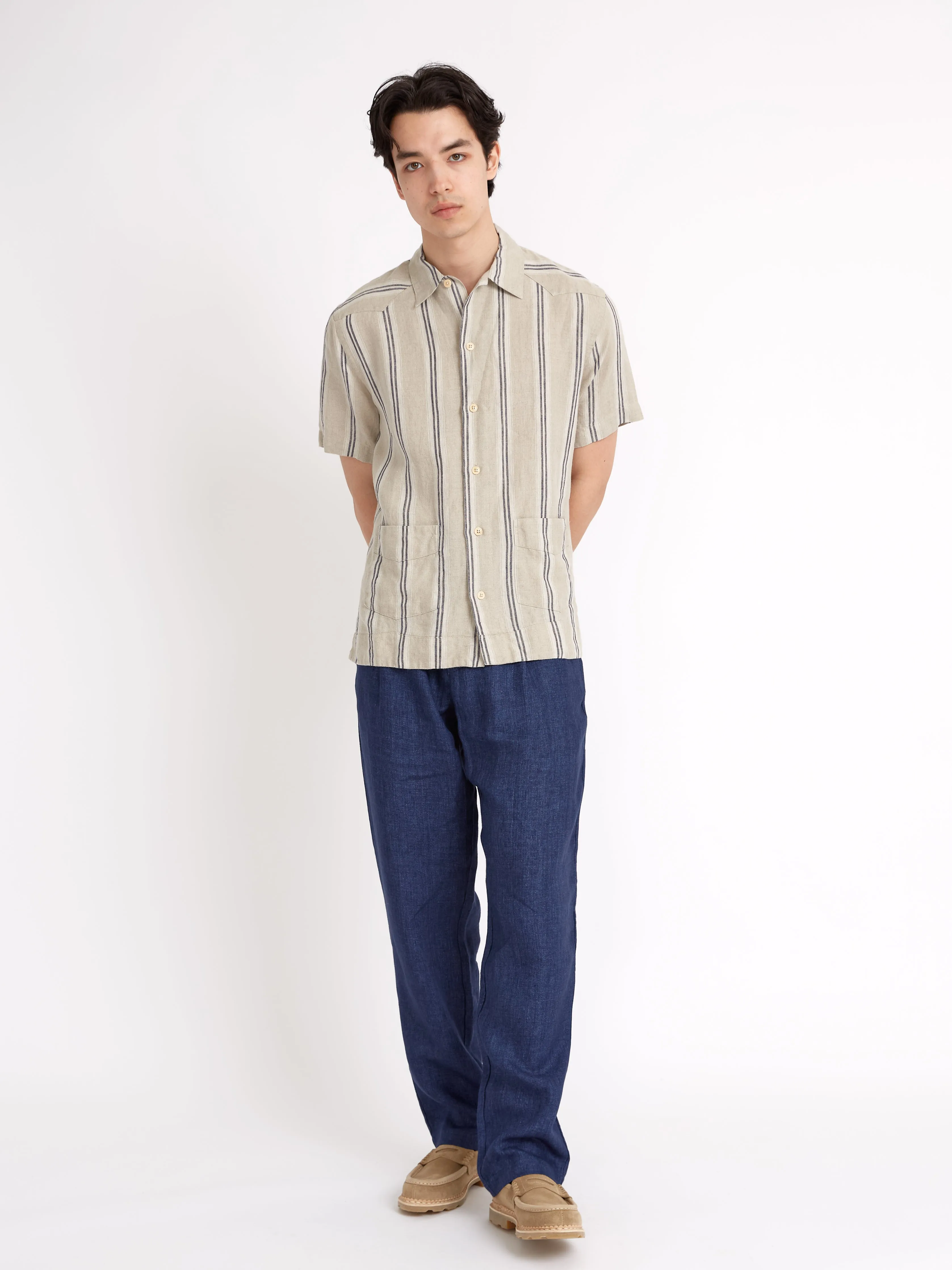 Cuban Short Sleeve Shirt Loughlin Sand