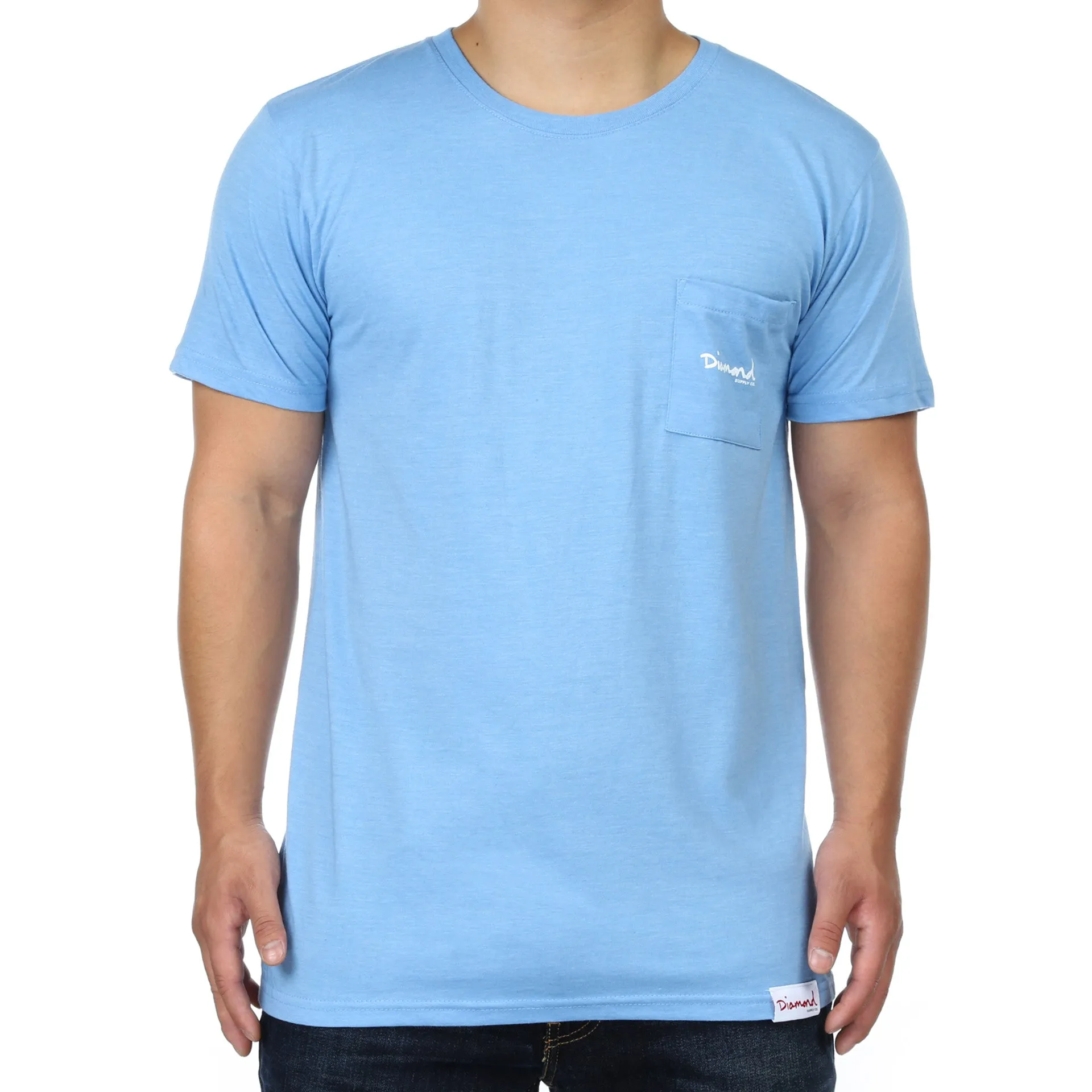 Diamond Supply Co Mini OG Script Pocket Tee - Slate