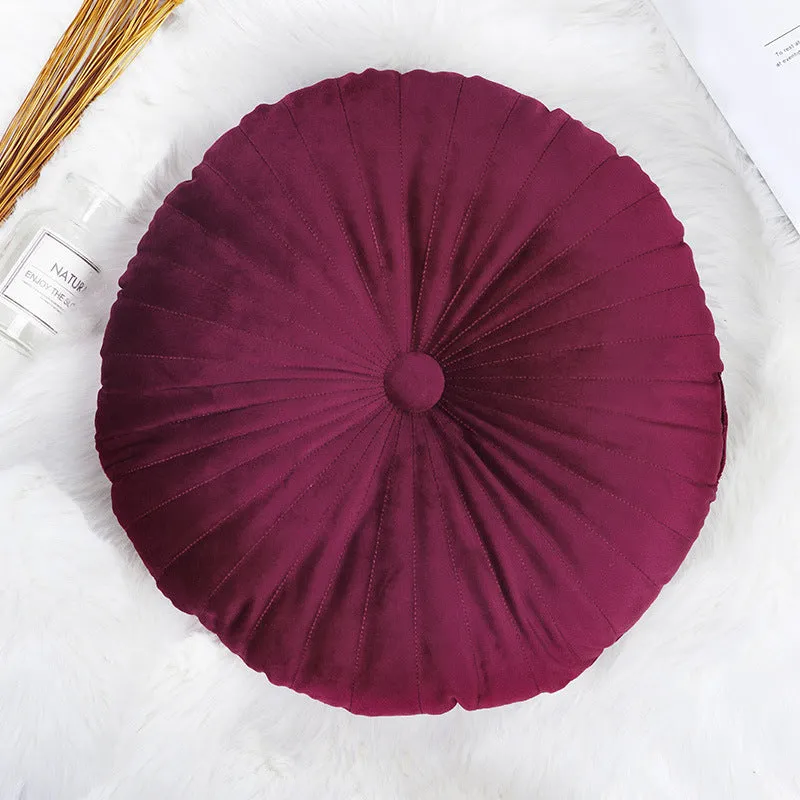 Dutch Velvet Throw Pillow Bay Window Cushion Pillow Custom Round Tatami Cushion