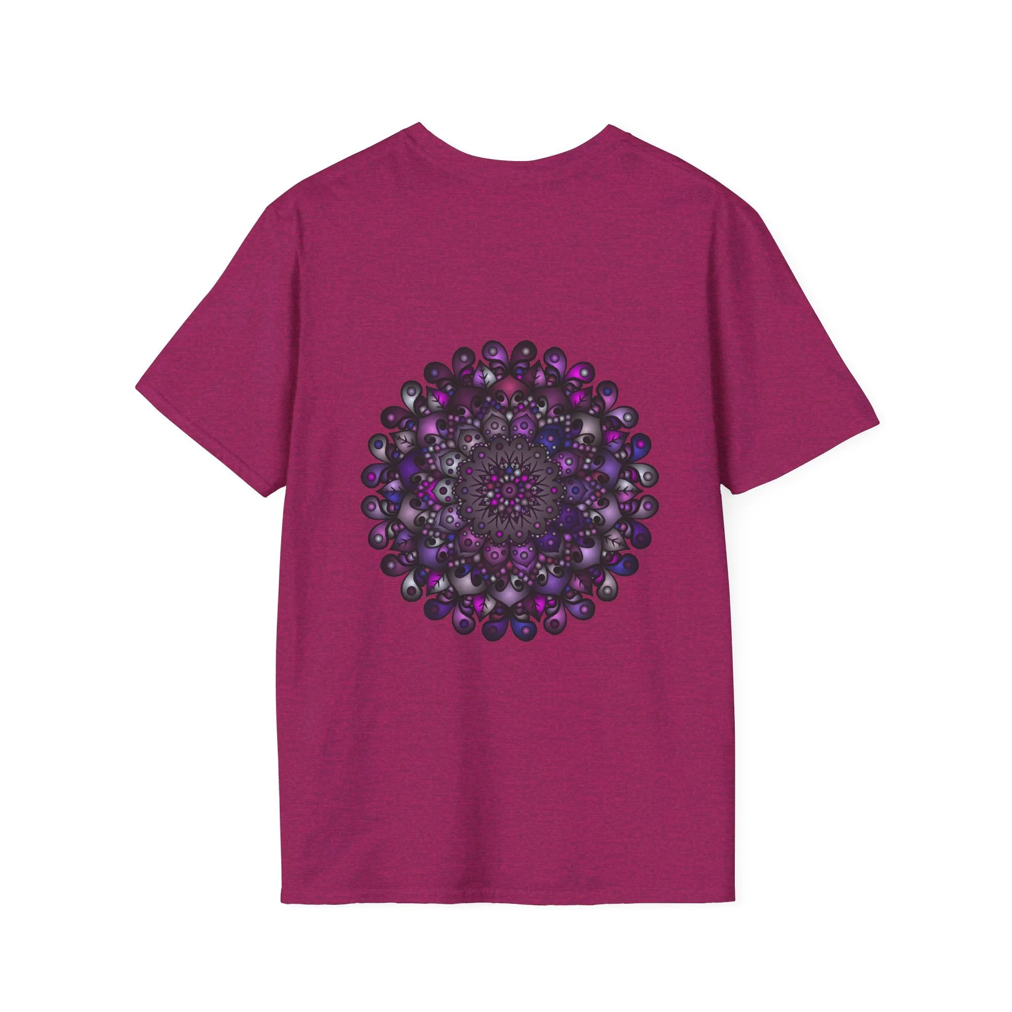 Handmade Mandala Art Softstyle T-Shirt