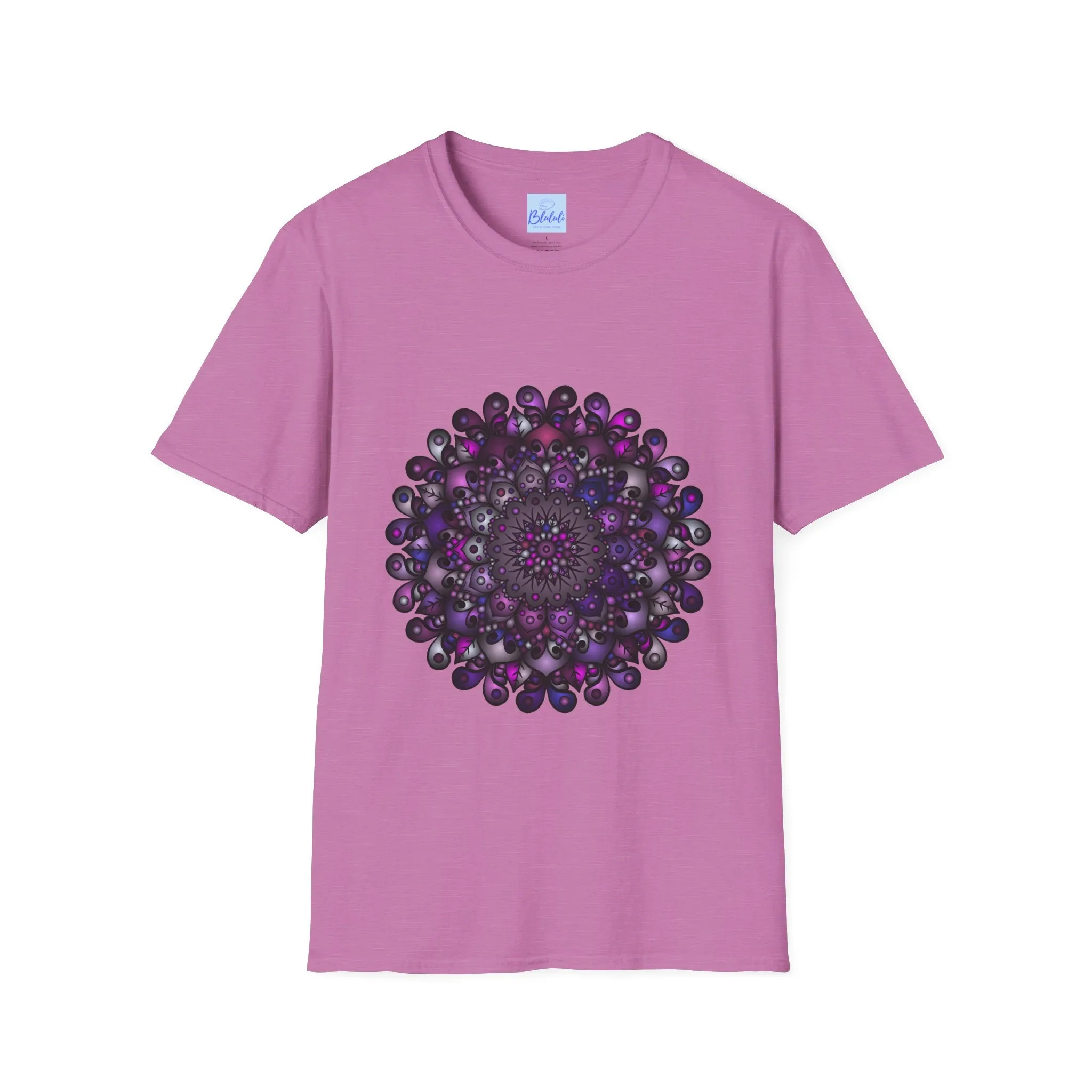 Handmade Mandala Art Softstyle T-Shirt