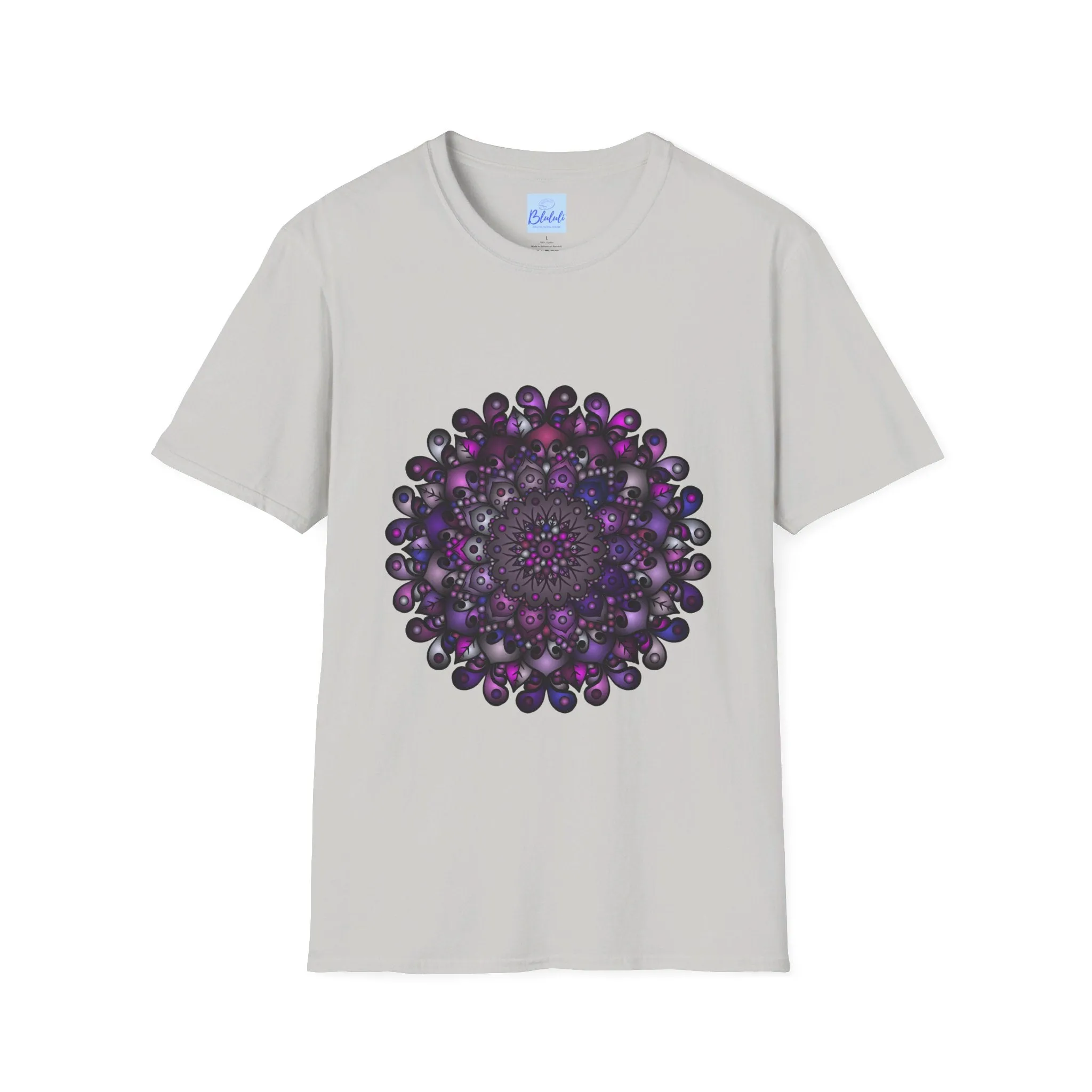 Handmade Mandala Art Softstyle T-Shirt