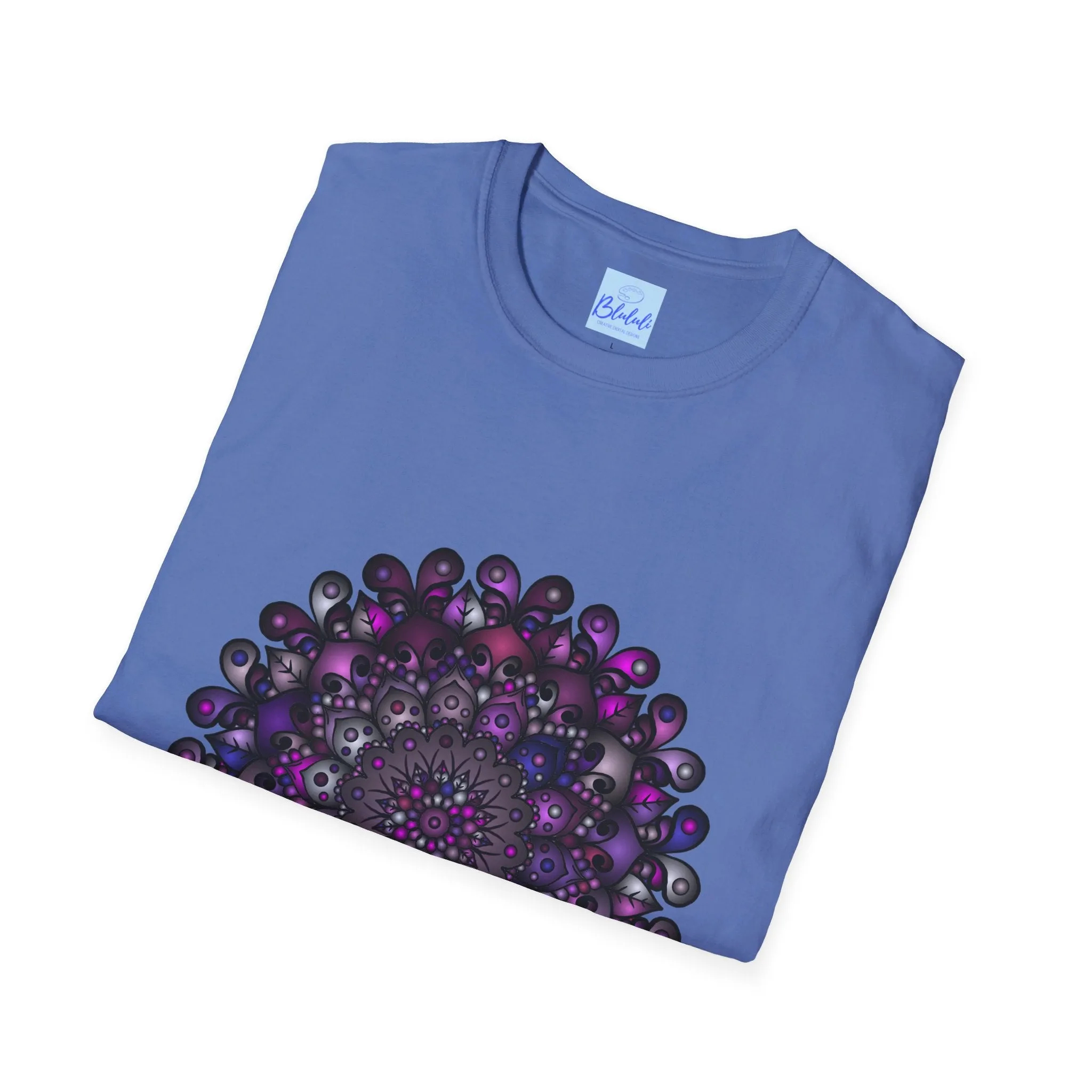 Handmade Mandala Art Softstyle T-Shirt