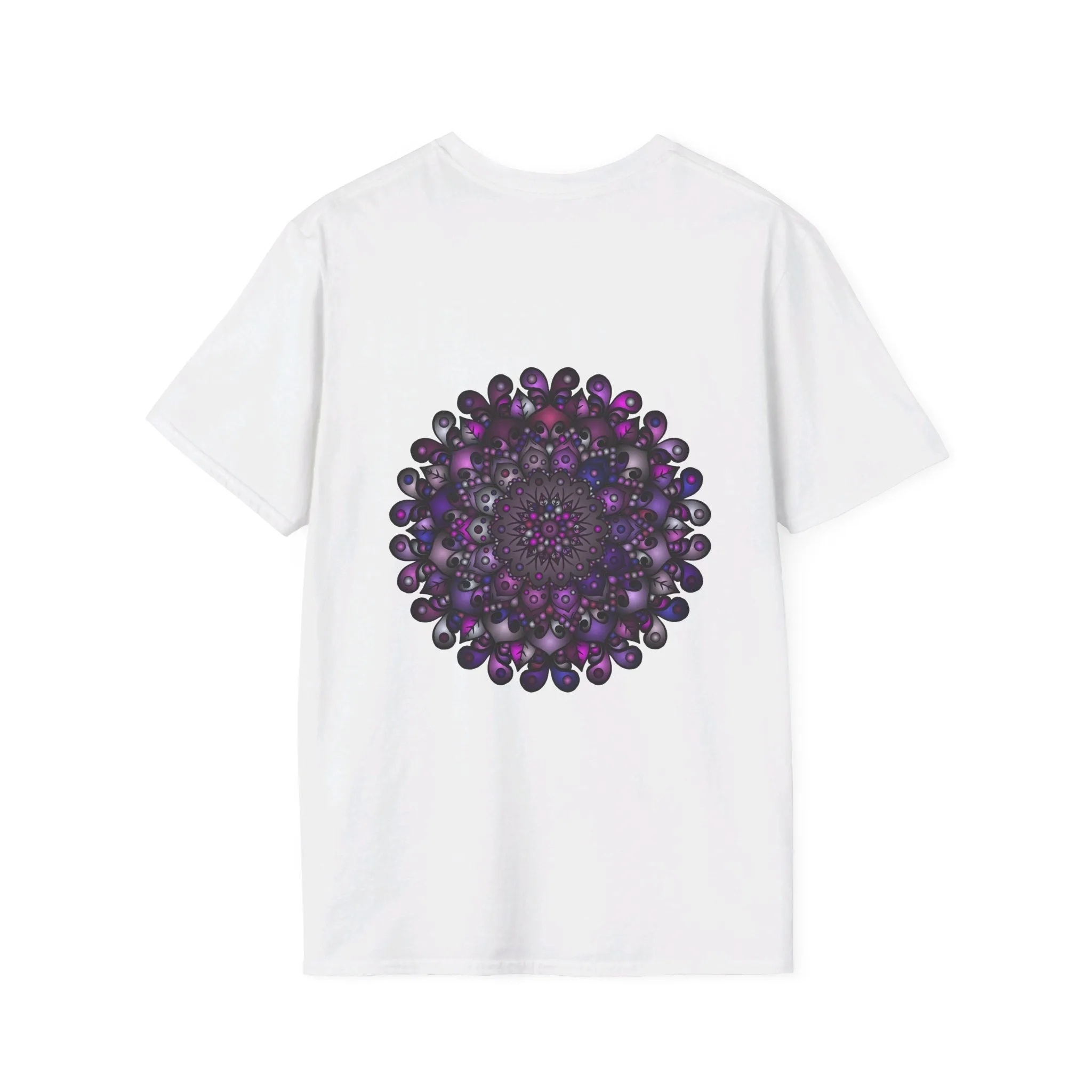 Handmade Mandala Art Softstyle T-Shirt