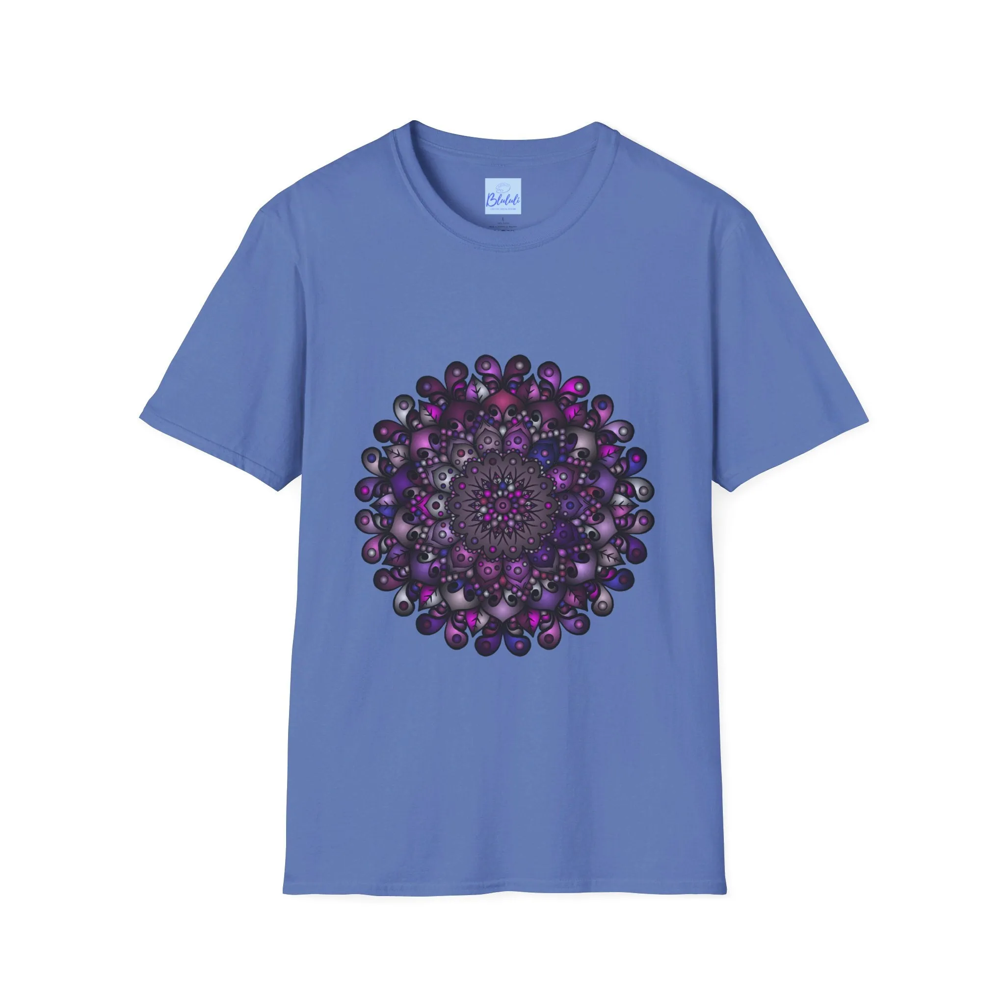 Handmade Mandala Art Softstyle T-Shirt