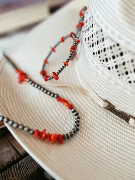 Handmade Navajo Red Necklace