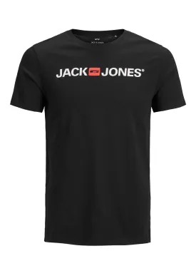 Jack & Jones Black Corp Logo T-Shirt Black