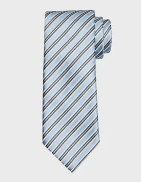 Jacquard Stripe Tie | Light Blue