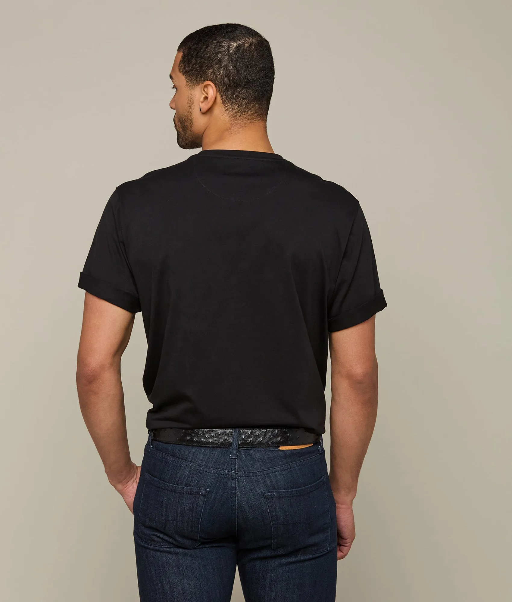 Lucchese Pima Cotton Tee :: Black