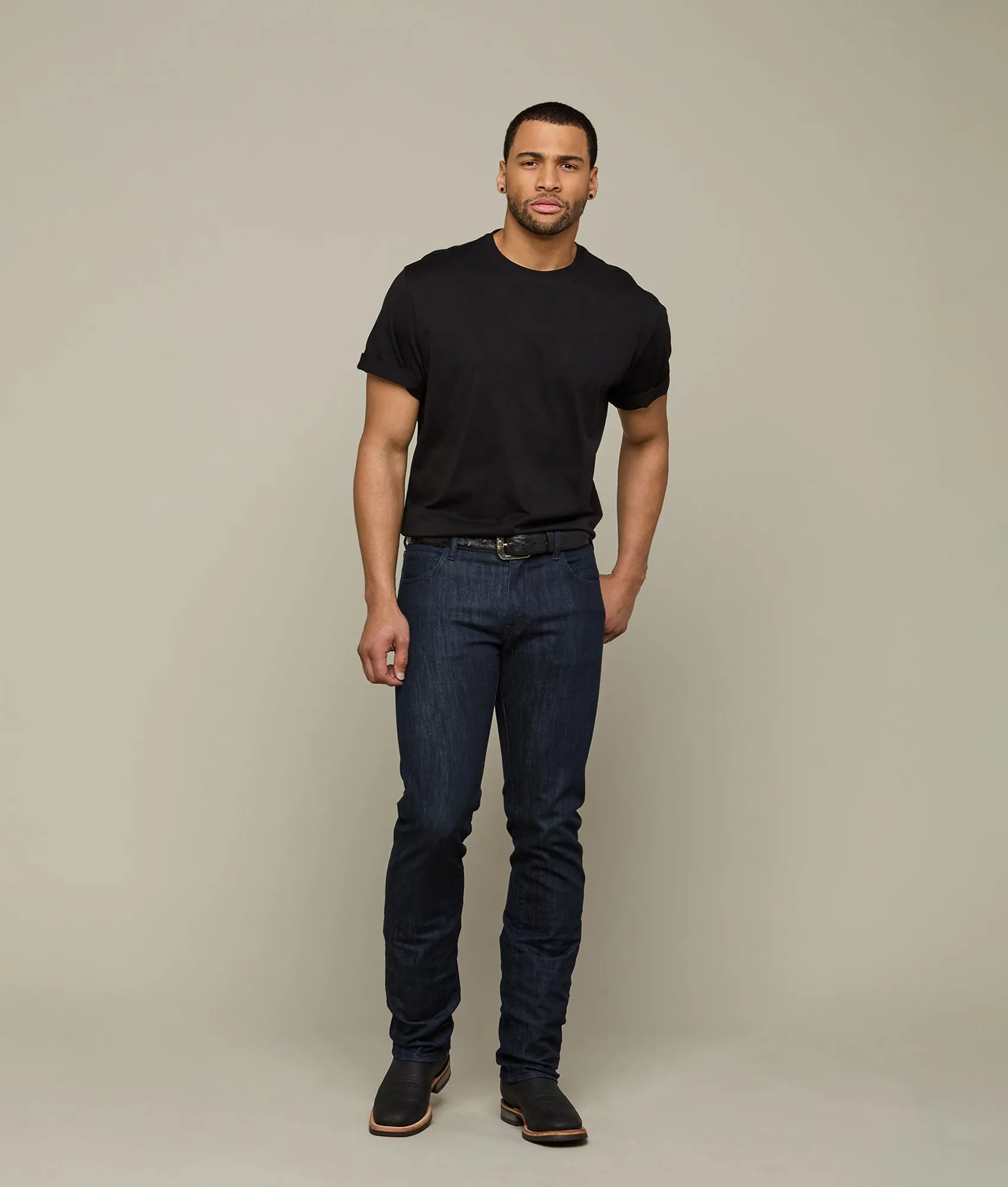 Lucchese Pima Cotton Tee :: Black