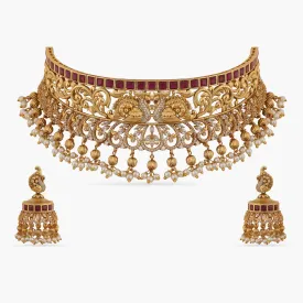 Manjira Antique CZ Choker Set