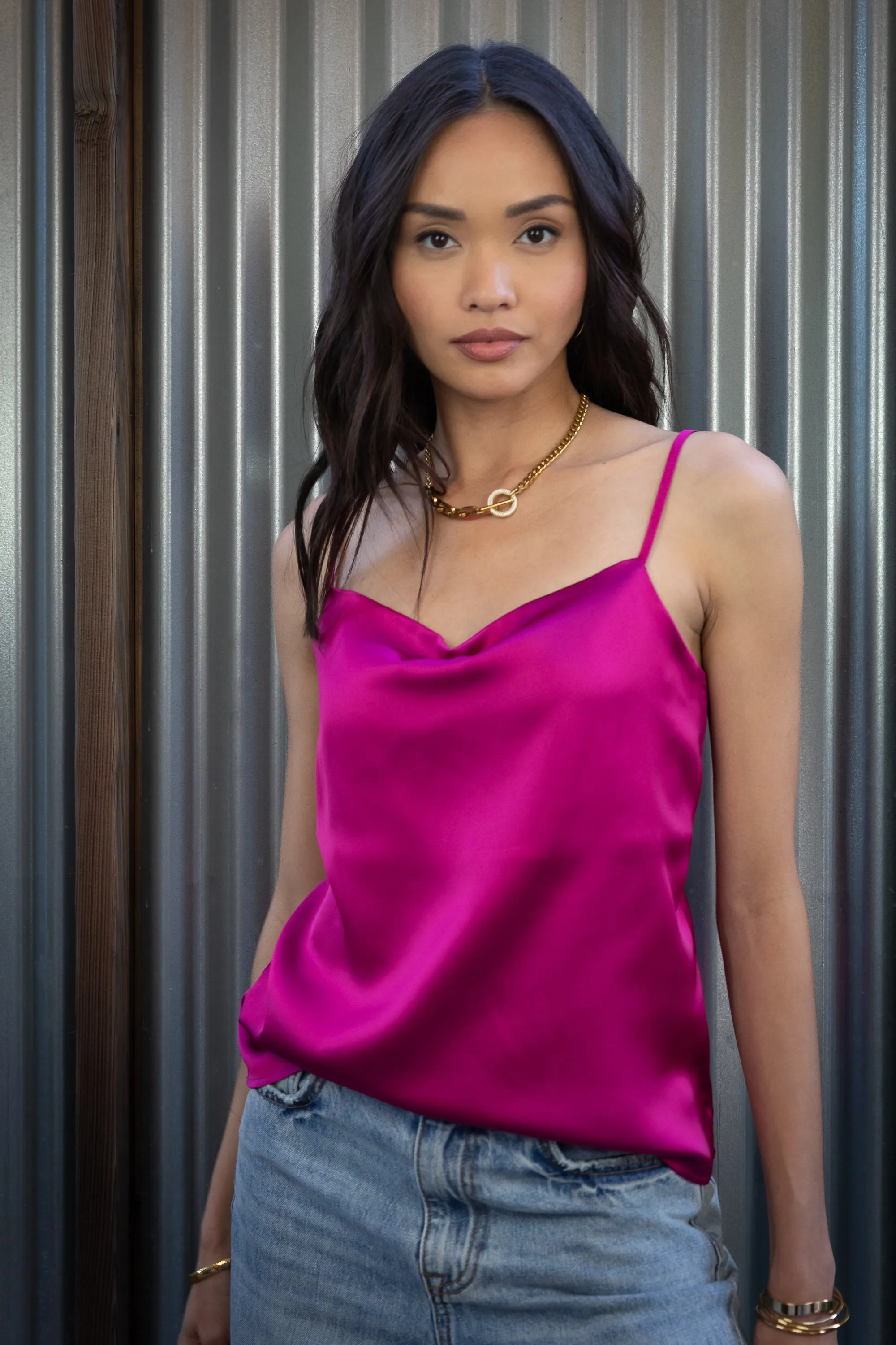 Mindy Fuchsia Top