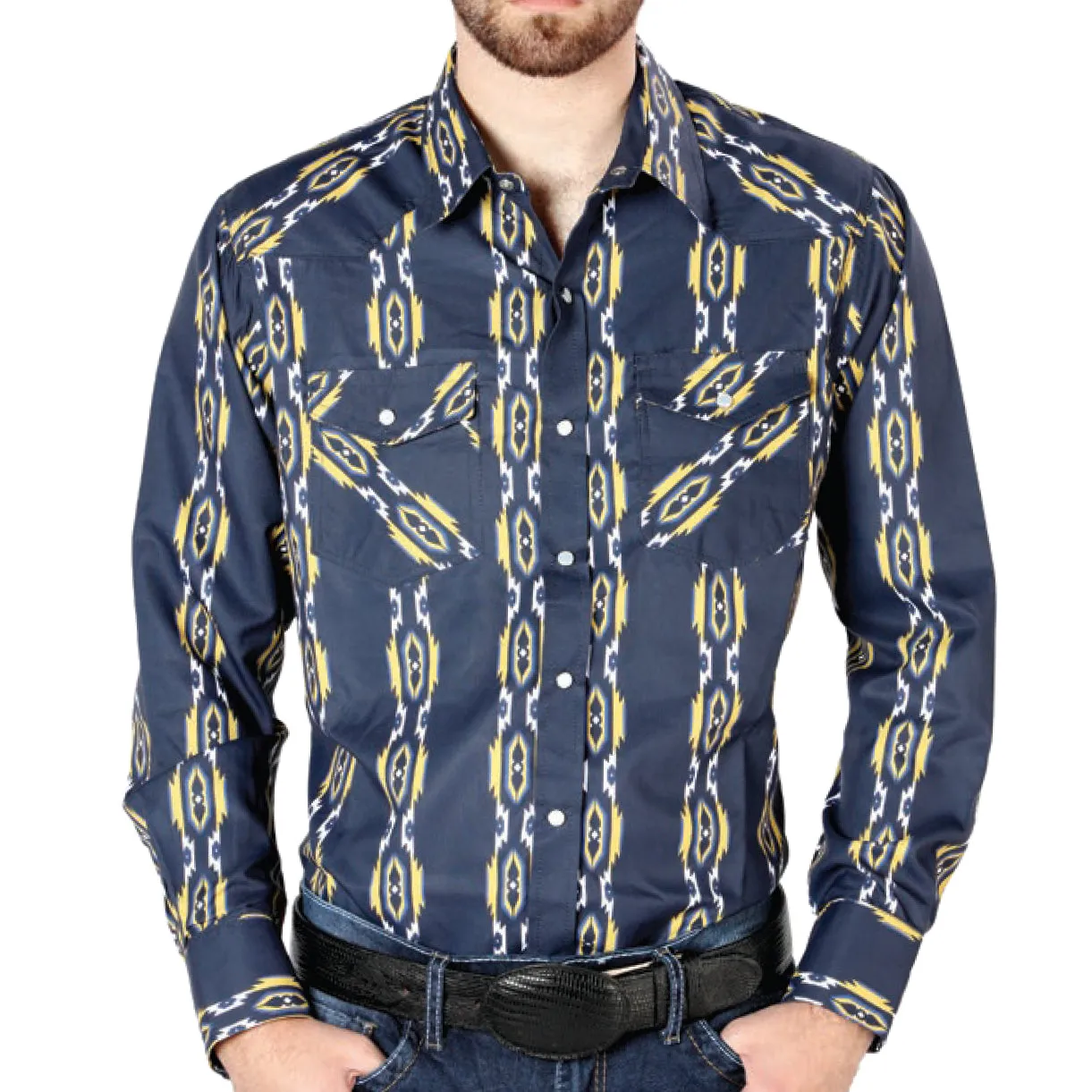 Navy Blue Western Shirts