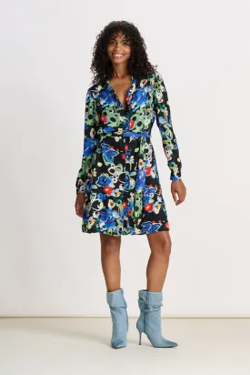 POM DRESS FLOWER GLORY MULTI