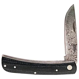 "Denim Damascus" Bronc Buster Knife - HK2102