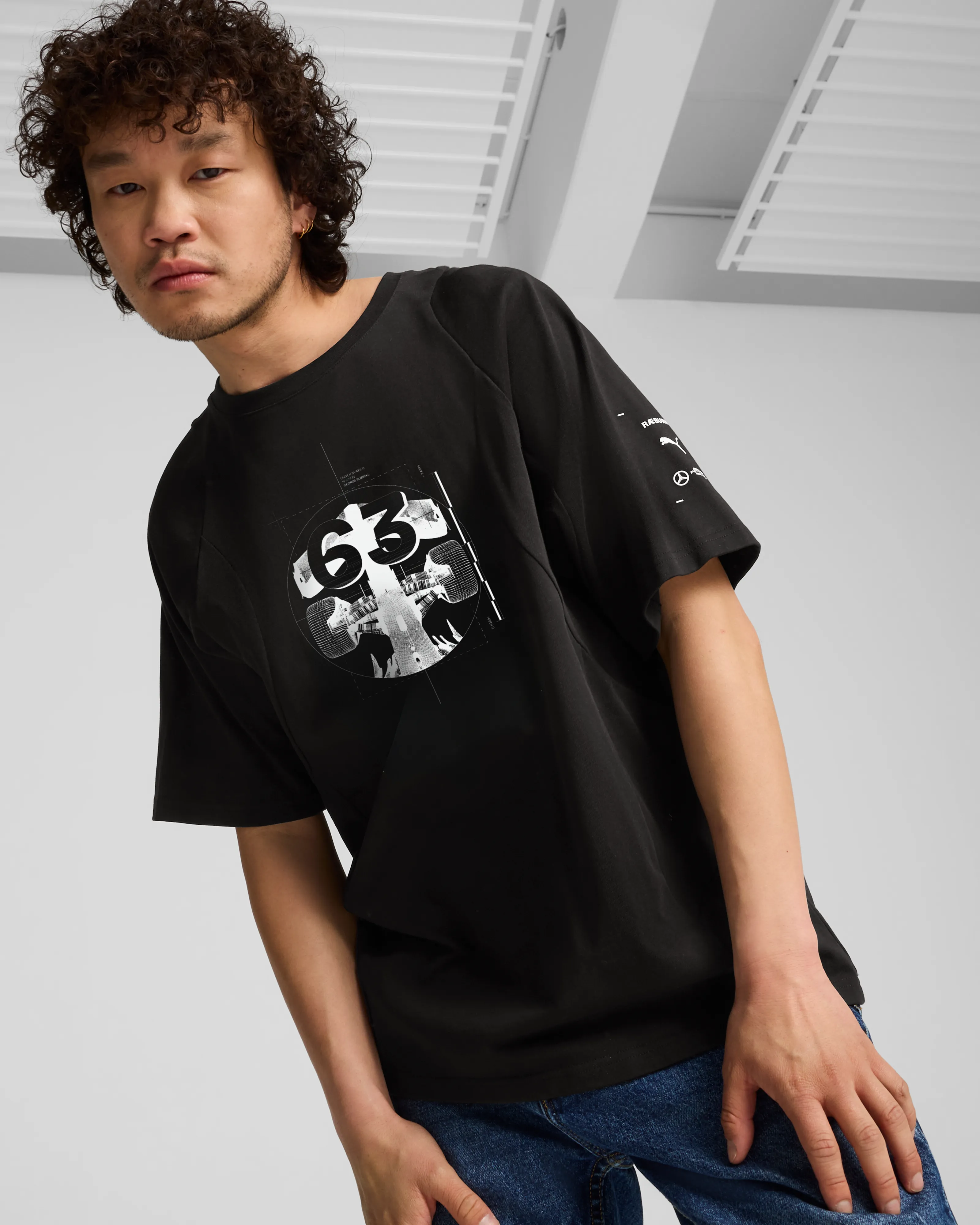 Raeburn x Mercedes-AMG F1 x Puma George Russell Drivers Tee Black