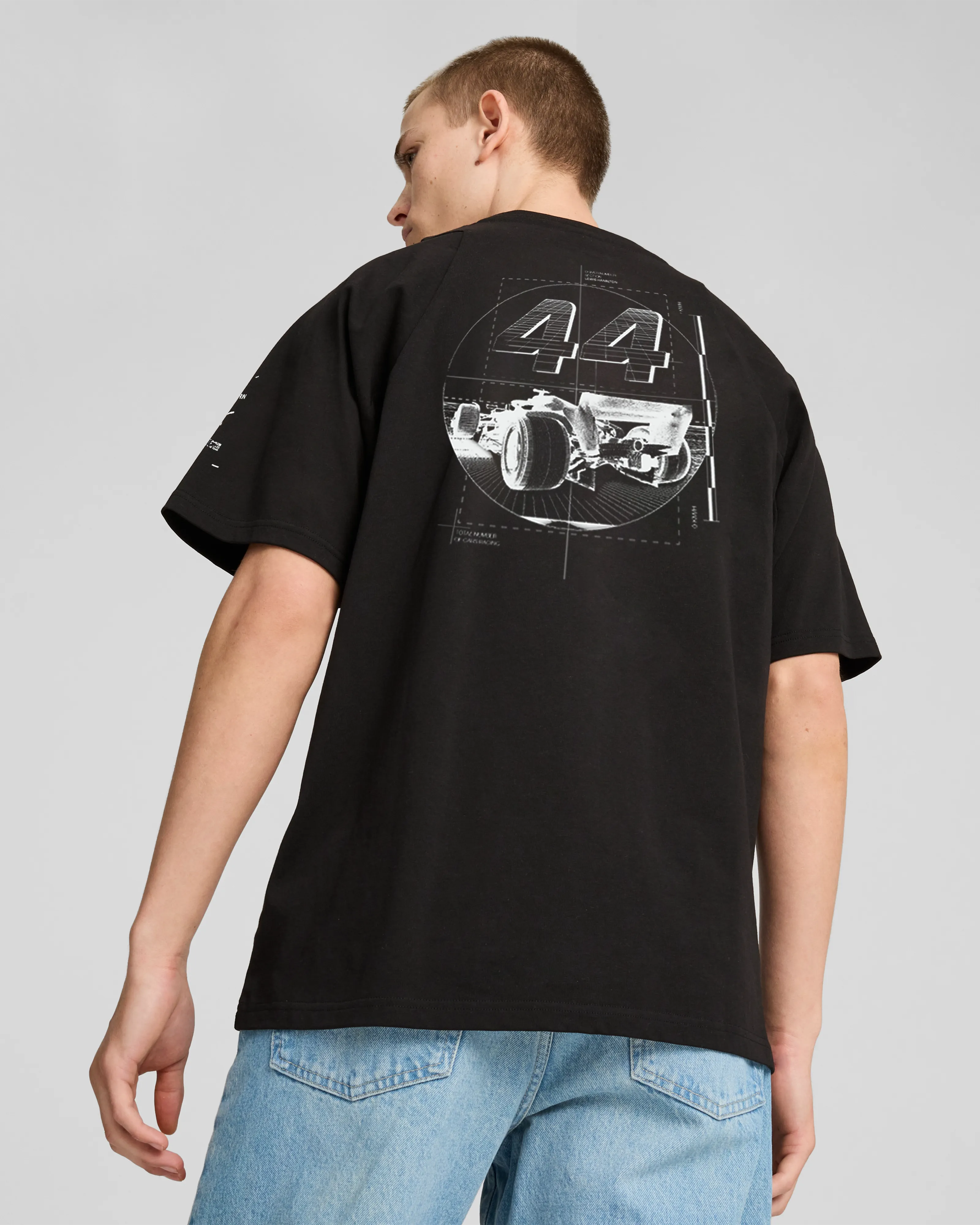 Raeburn x Mercedes-AMG F1 x Puma Lewis Hamilton Drivers Tee Black